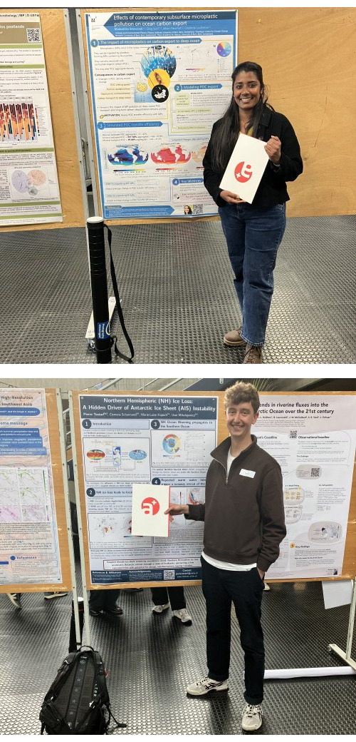 Madushika Athukorala and Pierre Testorf before their poster